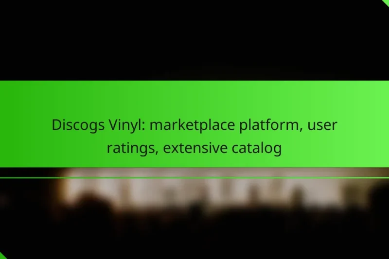 Discogs Vinyl: marketplace platform, user ratings, extensive catalog