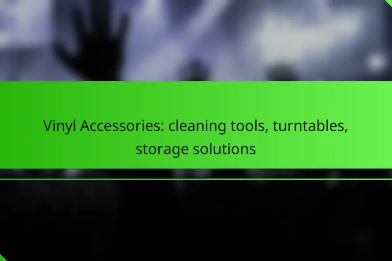 Vinyl Accessories: cleaning tools, turntables, storage solutions