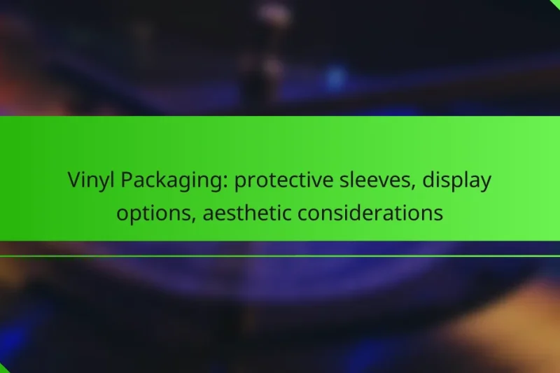 Vinyl Packaging: protective sleeves, display options, aesthetic considerations