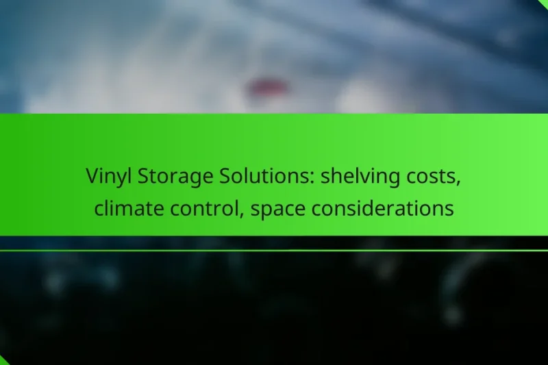 Vinyl Storage Solutions: shelving costs, climate control, space considerations
